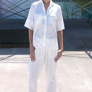 Aritzia Babaton Dexter Pant Terado in Espace (white)